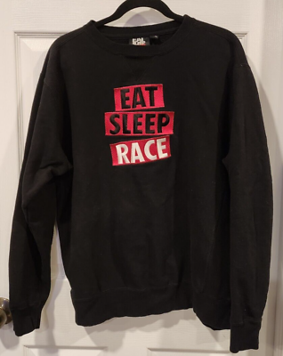#ad Vintage Original Gearhead Eat Sleep Race Embroidered Crewneck Sweatshirt 2XL $30.00