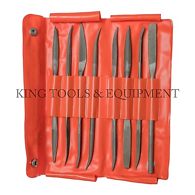 #ad New KING 8pc Assorted Second Cut RIFFLER FILES American Double Cut Double End $11.95
