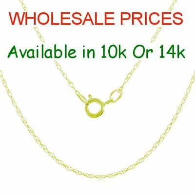 #ad #ad 1mm Singapore Rope Chain SOLID 10k Or 14k Yellow Gold Necklace 16quot; 20quot; WHOLESALE $43.51