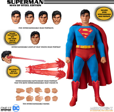 Mezco One:12 Collective Superman: Man of Steel Edition New Toy Figure Col $125.00