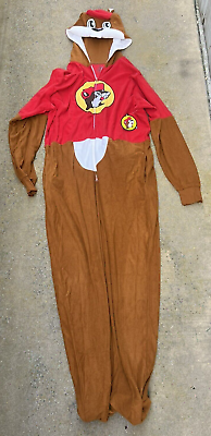 #ad Rare Bucees Buc ee#x27;s Buc Union Suit A3760 Pajamas Mascot One Piece Body Costume $49.99