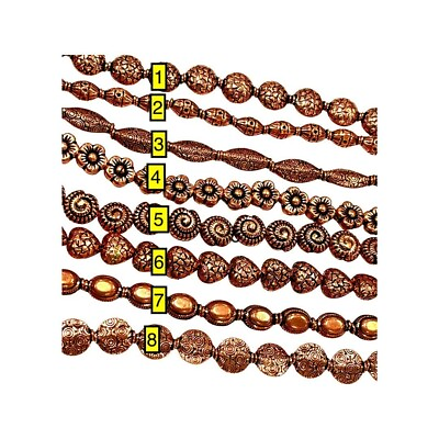 #ad Copper Bali Beads Solid Copper Beads Copper Spacer Beads Oxidized copper Bead $7.99