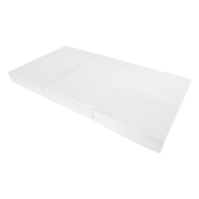 #ad Twin White Trifold Foam Bed Portable Shikibuton Ottoman Mat 6 x 39 x 75 $175.00