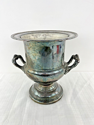 #ad Vintage Pilgrim Silverplate Trophy Cup Ice Bucket Chiller $85.00