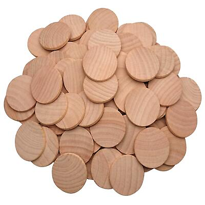 #ad 1.5 Inch Natural Wood Slices Unfinished Round Wood Coins for DIY Arts amp; Craft... $12.29