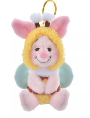 #ad Disney Store Winnie the Pooh Piglet Plush Toy 2023 Plush keychain Honeybee $28.00