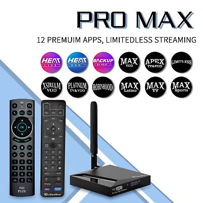 #ad VseeBox PRO Max Make Offers incl. 2nd backlit voice remote 9 Elite $349.00