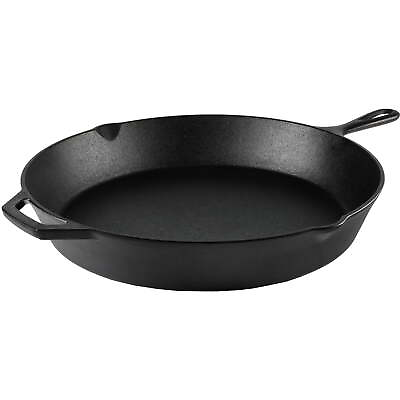 #ad Pre Seasoned 15quot; Cast Iron Skillet with Handle and Lips $25.10