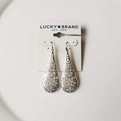 #ad New Lucky Brand Teardrop Drop Earrings Gift Vintage Women Party Holiday Jewelry $7.99