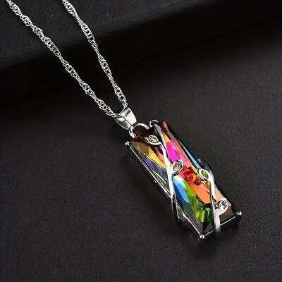 #ad #ad Fashion Women Colorful Crystal Branch Pendant Necklace Jewelry Stylish Gift New $13.98