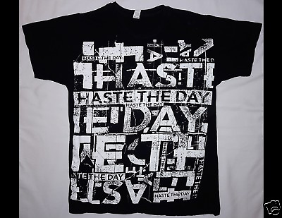 #ad HASTE THE DAY Size Small Black T Shirt $11.00