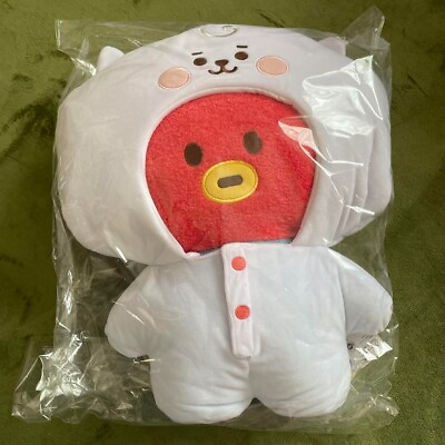 #ad BTS BT21 TATA Baby Tatton Plush Doll With Rompers RJ Size L BIG From JAPAN F S V $75.30