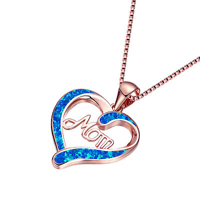 #ad Mother#x27;s Day Gift quot;Momquot; Heart Pendent Necklace New $6.27