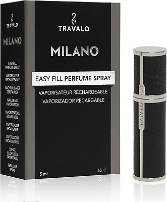 #ad #ad Travalo Milano Perfume Atomizer Travel Refill U Change System Single Black $63.83