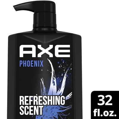 #ad AXE Men#x27;s Liquid Body Wash amp; Shower Gel with Pump Phoenix Crushed Mint amp; Rosemar $15.00