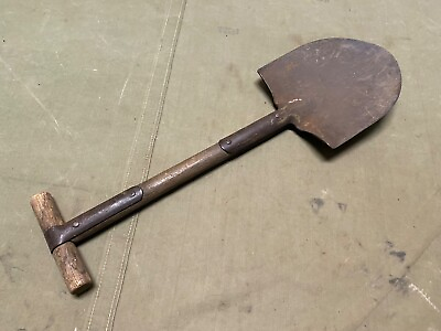 #ad ORIGINAL WWI WWII US ARMY M1910 FIELD E TOOL ENTRENCHING SHOVEL quot;USquot; STAMPED $119.96