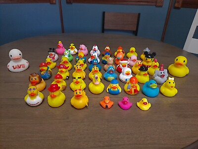 #ad Lot Of 48 Rubber Duckies Dashboard Bath Toys Party Favors Jeeps $30.00