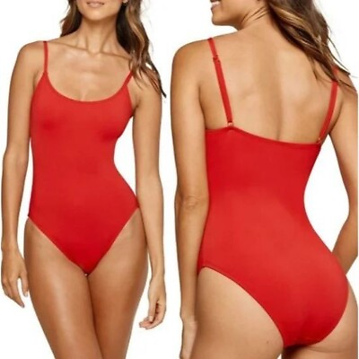 #ad Andie Swim The Amalfi One Piece LT Swimsuit Cherry Red Size Small Tall NWT $64.99