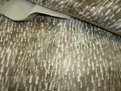 #ad 9 1 8 YDS FAUX SUEDE WITH BACKING SPECKLED TAUPE UPHOLSTERY FABRIC FOR LESS $110.00