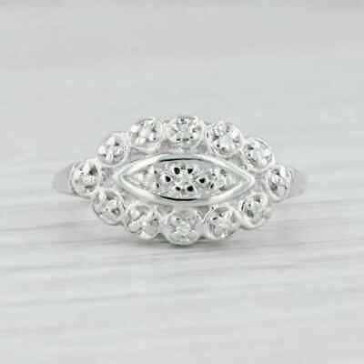 #ad 1CT Round Cut Lab Created Diamond Women#x27;s Engagement Ring 14K White Gold Finish $80.00