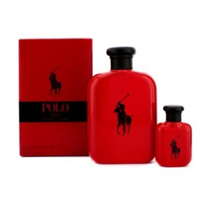 #ad Ralph Lauren Men#x27;s Polo Red Gift Set Fragrances 3660732601424 $82.98