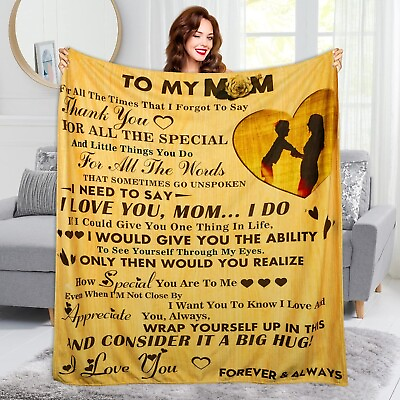 #ad #ad Mothers Day Gifts for Mom from Daughter Son Mom Blanket Gift Personalized $29.99