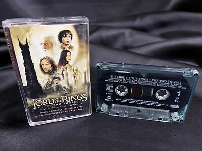 #ad Lord of the Rings The Two Towers Original Soundtrack Film Cassette Tape 2002 $24.61
