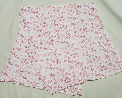 #ad Aden Anais Girls Swaddle Blanket Muslin Cotton Pink White Flowers 40quot;×47quot; $10.50