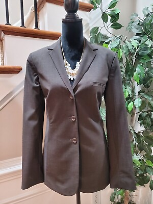 #ad #ad Body by Victoria Women Brown Polyester Single Breasted Long Sleeve Blazer 12 $38.00