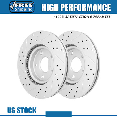 #ad Front Drilled amp; Slotted Brake Rotors for 2007 2016 2017 2018 2019 Nissan Altima $69.55