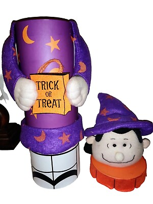 #ad Peanuts Halloween Lucy Van Pelt Wizard Sorcerer 16quot; Gift Tube Partially Plush $10.00