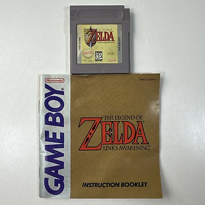 #ad Legend of Zelda: Link#x27;s Awakening Nintendo Game Boy 1993 w Manual SAVES $49.97
