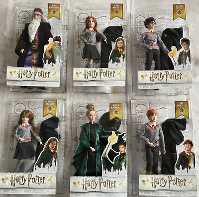 #ad Full Set of 6 Harry Potter Wizarding World Dolls Figures by Mattel Brand New. $139.00