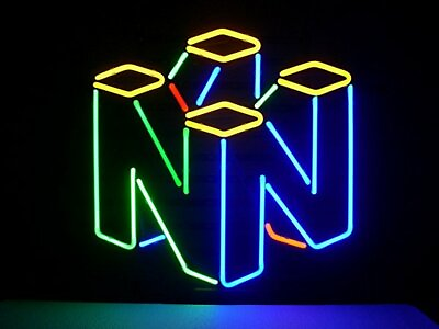 New Nintendo 64 Game Neon Light Sign 20quot;x16quot; Beer Gift Bar Real Glass Artwork $154.09