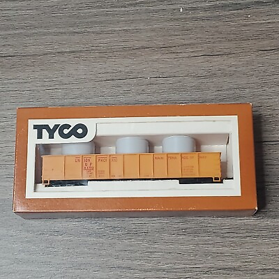 #ad TYCO Gondola Car With Pipe Load Union Pacific 341B:250 $11.25