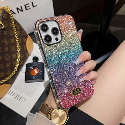 #ad #ad For iPhone 15 Pro Max 14 13 12 11 X 6 7 8 Glitter Bling Gradient Diamond Case $9.99