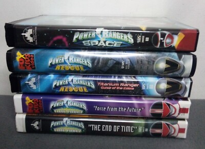 #ad Saban#x27;s Power Rangers VHS Lot of 5 $23.99