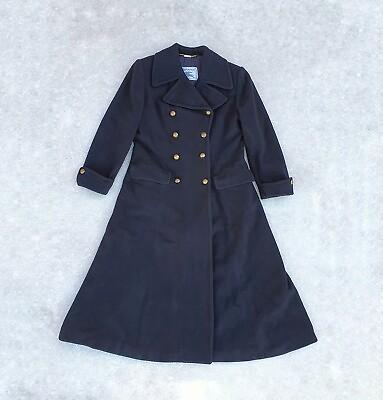 Luxury vintage Burberry women#x27;s trench coat cachemire double breasted size M L $175.00