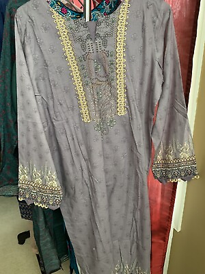 #ad New Printed Cotton Pakistani Dress Shalwar Kameez $35.00