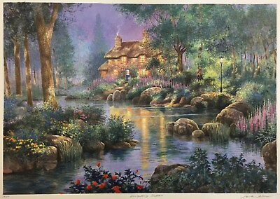 #ad Woodland Stream by Andrew Warden UNFRAMED Serigraph Hand Signed Edition of 25 $195.00
