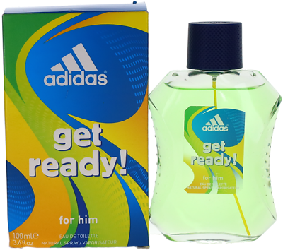 Get Ready By Adidas For Men EDT Cologne Spray 3.4oz Shopworn New $11.33