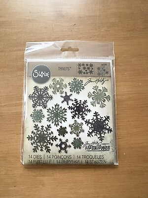 #ad Tim Holtz Mini Paper Snowflakes Sizzix Craft Die Set 661599 $19.99