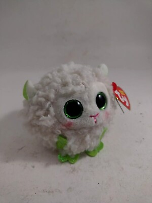 #ad TY Puffies Beanie Balls Plush BAASBY the Easter Lamb 3 inch New MWMTs $8.89