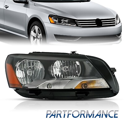#ad For 2012 2013 2014 2015 Volkswagen Passat Halogen Headlight w Bulb Passenger RH $64.99