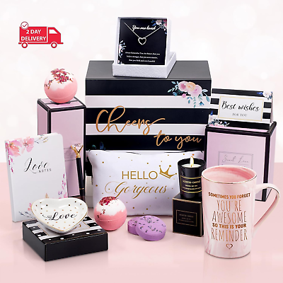#ad Birthday Gift Basket for Women 11 Unique Birthday Gifts for Her Mom Friends Fe $46.81