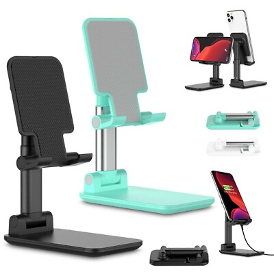 #ad New Foldable Phone Tablet Stand Bracket Mounting Bracket Angle Height Adjustable $4.99