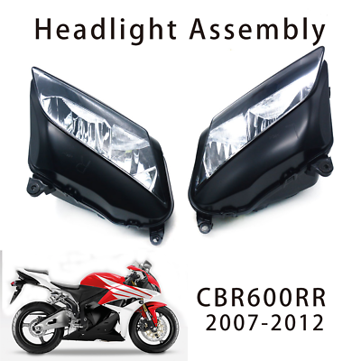 #ad #ad CBR600RR Headlight Assembly Motorcycle Front Headlamp For CBR600RR 2007 2012 $54.99