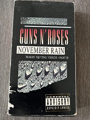 #ad Guns N’ Roses November Rain VHS Makin#x27; F@* ing Videos Part II 1993 VHS $17.50