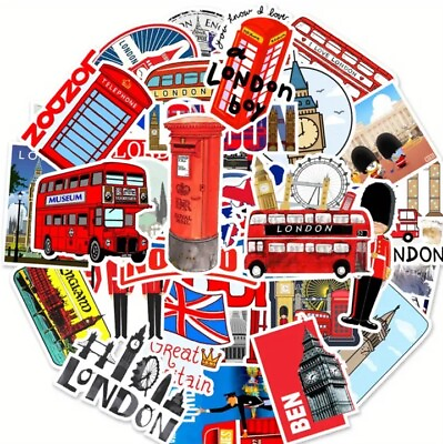 #ad 10pcs Great Britain London Stickers Scrapbooking Journaling Crafts $2.99