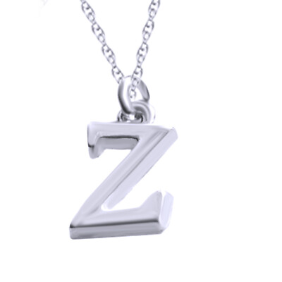 #ad #ad Initial Necklace Letter Charm Silver Tone Layer Chain Name Alphabet Pendant Z $319.87